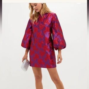 Tuckernuck Red and purple Patterned Dress